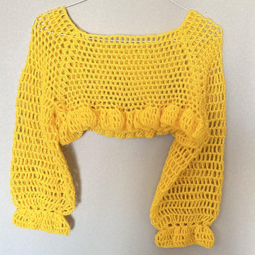 Mohair Ruffle Sweater