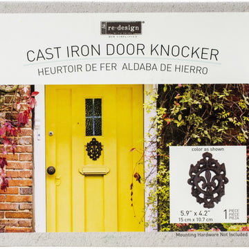 Prima Marketing Re-Design Cast Iron Knocker - Fleur De Lis II 5.9"X4.2"