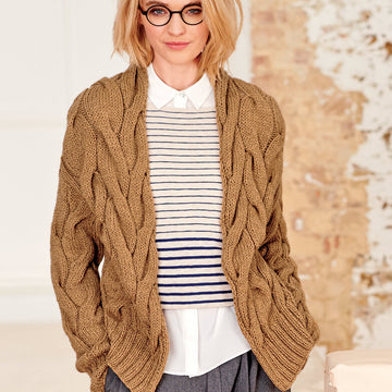 Sweater and Cardigan in Rico Essentials Alpaca Blend Chunky - 473 - Leaflet
