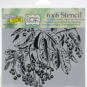 The Crafter's Workshop Crafter's Workshop Template 6"X6" - Sweet Berries