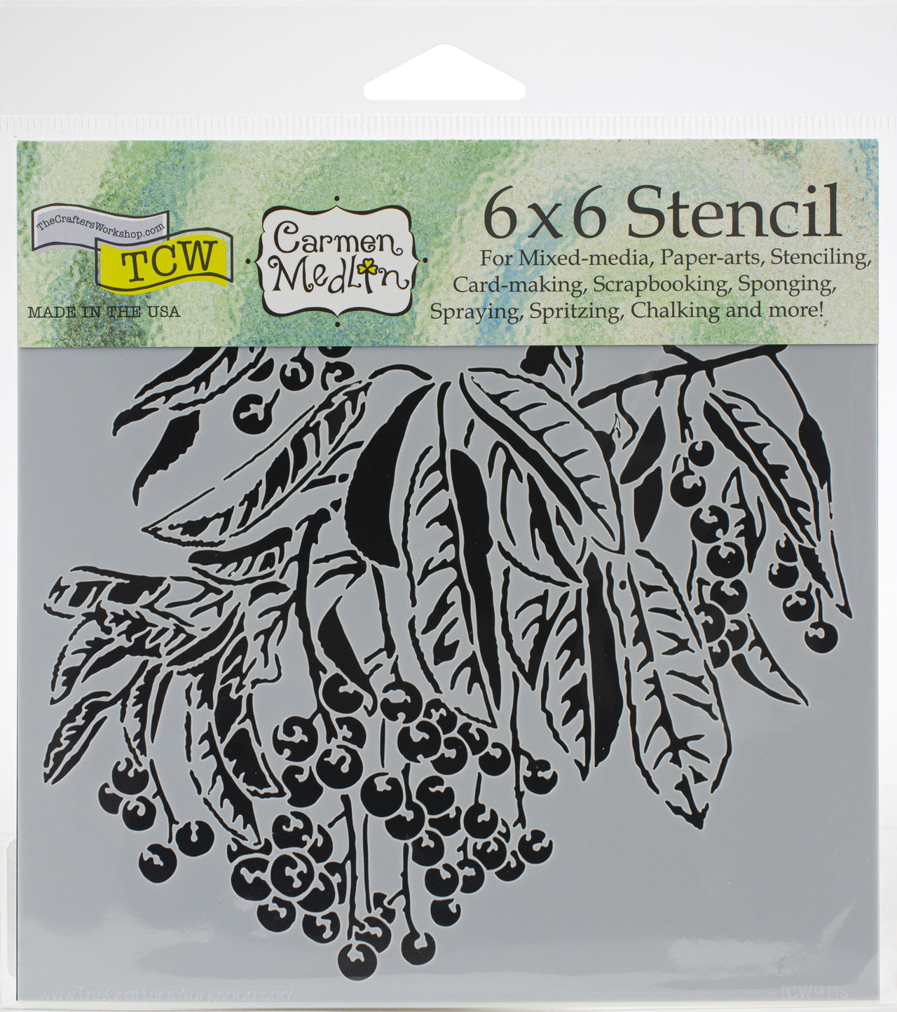 The Crafter's Workshop Crafter's Workshop Template 6"X6" - Sweet Berries