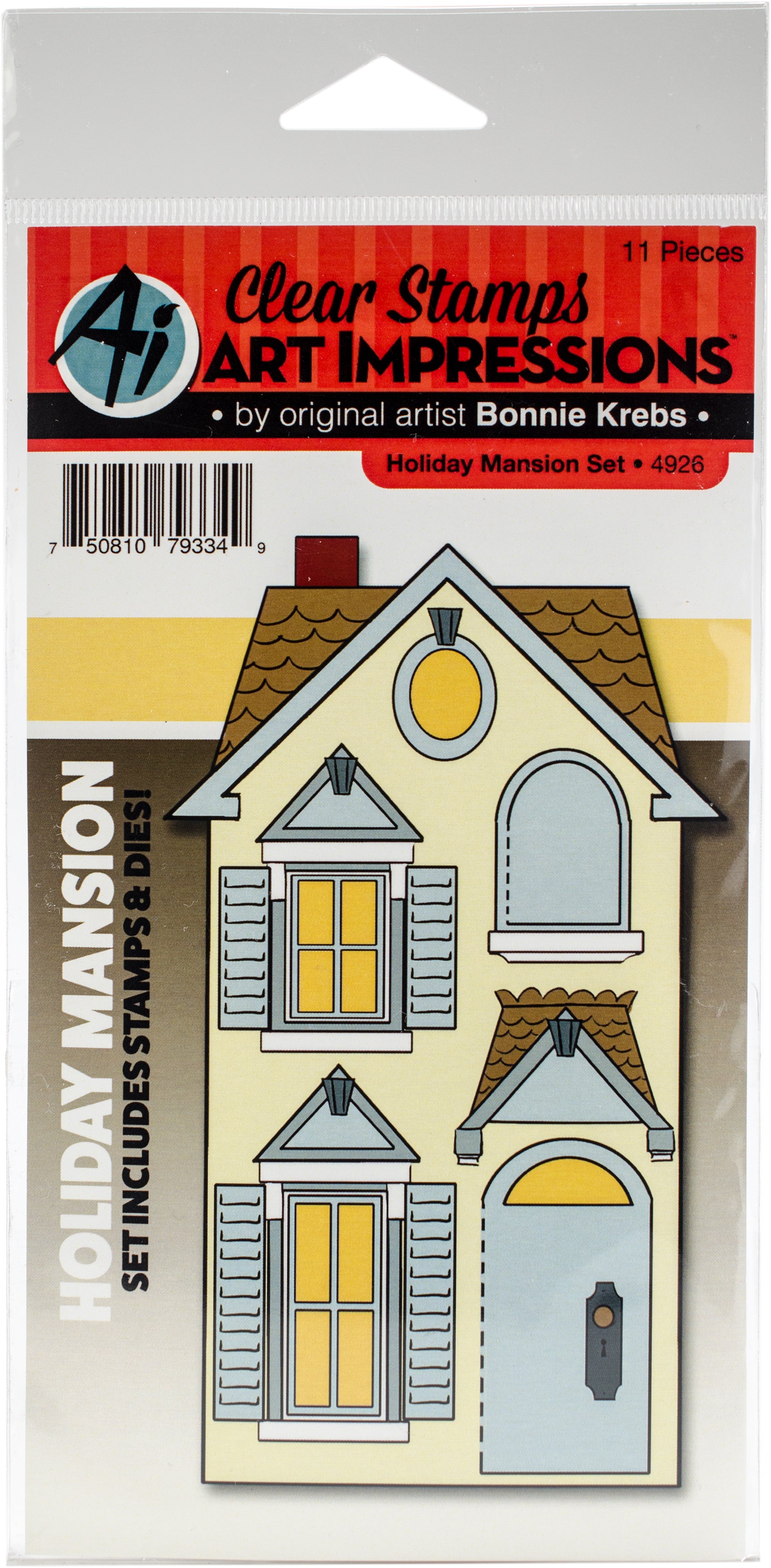 Art Impressions Stamp & Die Set - Holiday Mansion