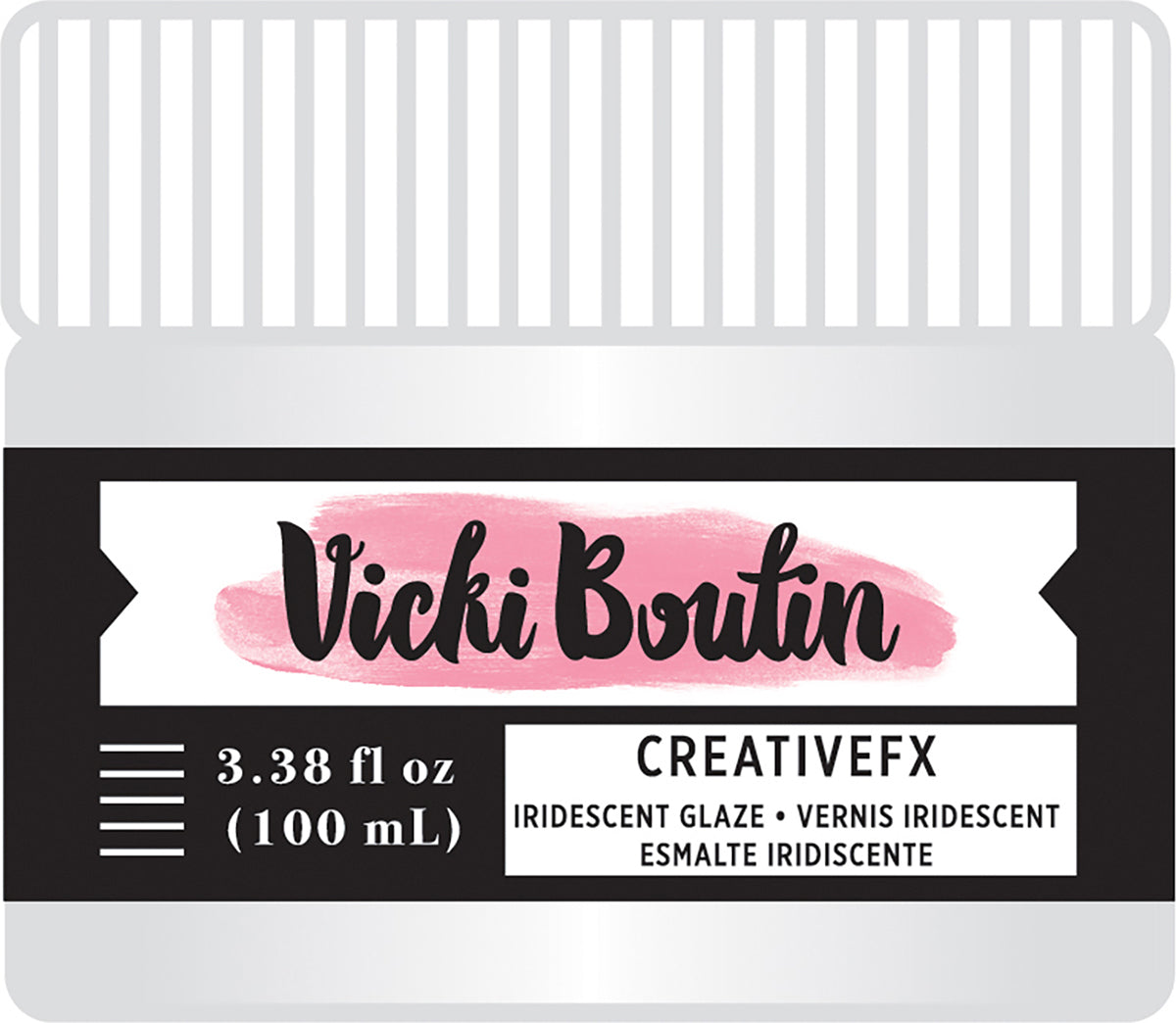 American Crafts Vicki Boutin Mixed Media Creative FX Glaze 3.38oz - Iridescent