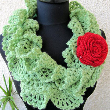 Ruffle Lace Scarf Tutorial