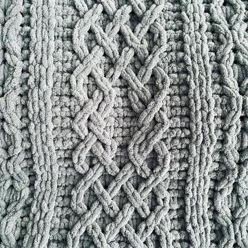 Celtic Tower Cable Blanket