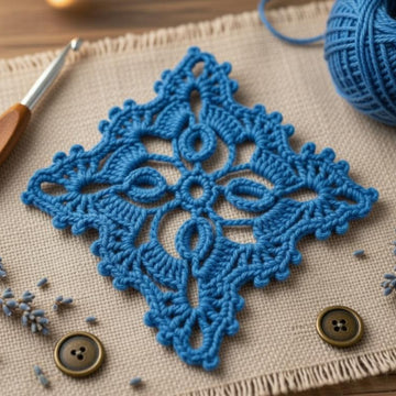 Crochet Square Motif Pattern – Granny Square PDF + Video Tutorial