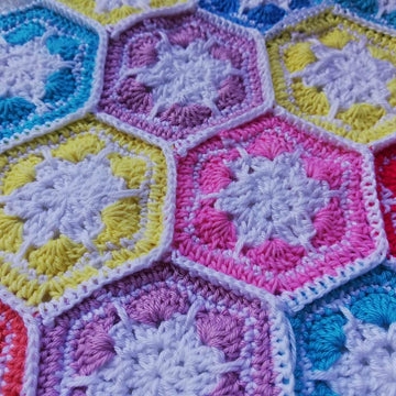 Granny squares blanket
