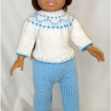 Ski and Skate Wear, Knitting Patterns fit American Girl and other 18-Inch Dolls