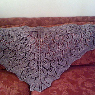 Flourish: A Knitted Triangle Shawl