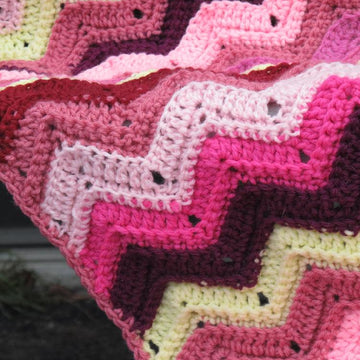 Scrap Ripple Afghan