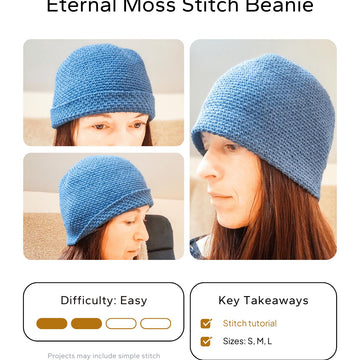 Eternal Moss Stitch Beanie