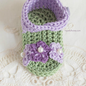 English Violet Baby Sandals