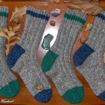Striped Worsted Boot Socks