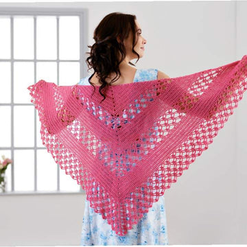 Crochet Shawl in West Yorkshire Spinners Signature 4ply - Downloadable PDF