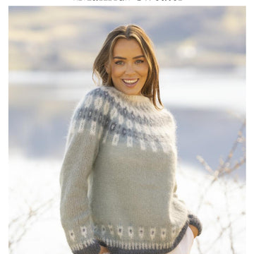 Malfrid Sweater in Viking of Norway Kid Silk - Downloadable PDF