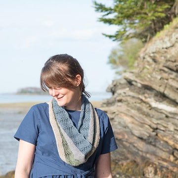 Lace Stripe Cowl