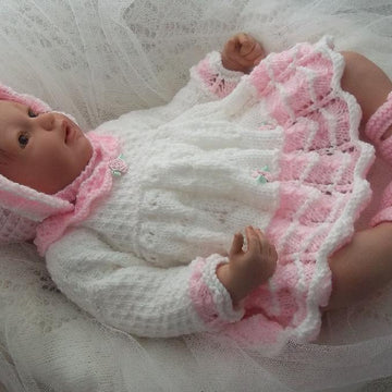 Baby Dress, Bonnet & Shoes Pattern #45