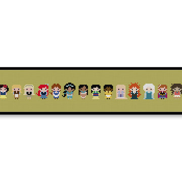 Storybook Princesses Bite Size - PDF Cross Stitch Pattern