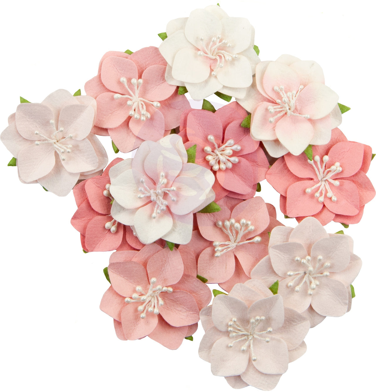 Prima Marketing Mulberry Paper Flowers - Ripe Berry/Fruit Paradise, 12/Pkg