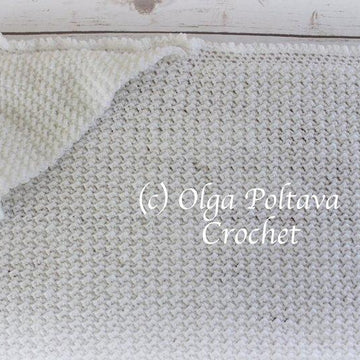 White Hooded Baby Blanket