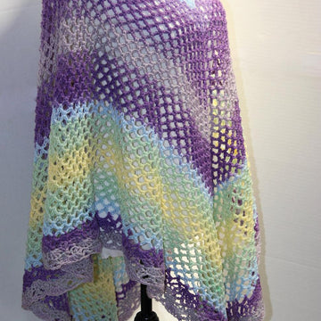 Mesh Over Brook Poncho
