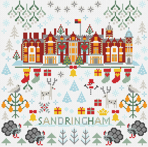 Riverdrift House Sandringham Christmas Cross Stitch Kit