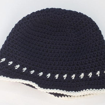 Two Color Flapper Cloche Hat
