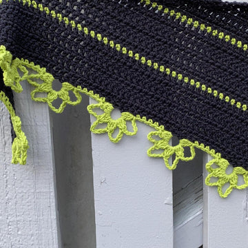 Flower Stripe Shawl