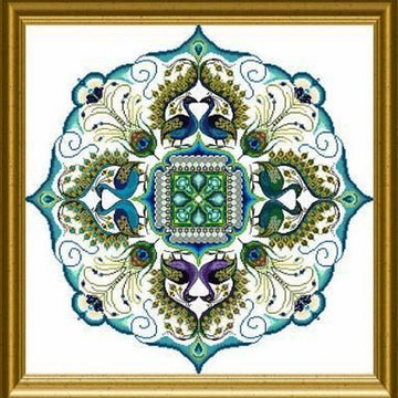 Chatelaine The Sparkling Peacock Mandala Cross Stitch Pattern - 2007623 -  Leaflet