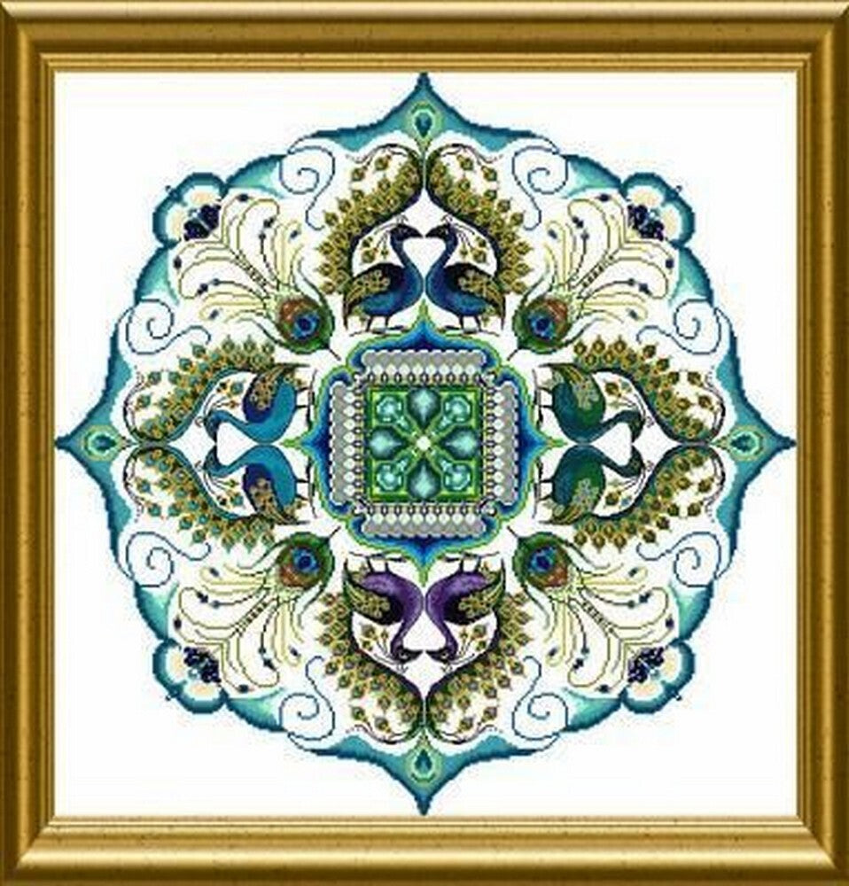 Chatelaine The Sparkling Peacock Mandala Cross Stitch Pattern - 2007623 -  Leaflet