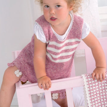 Mädchen-Kleid Dress in Schachenmayr Egypto Cotton Color and Egypto Cotton - S8040 - Downloadable PDF