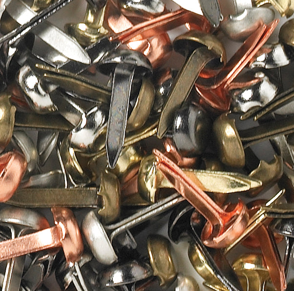 Doodlebug Mini Brads .125" 100/Pkg - Metallic