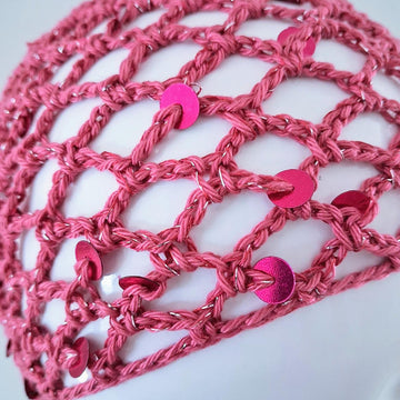 Triangular Mesh Sequin Scarf