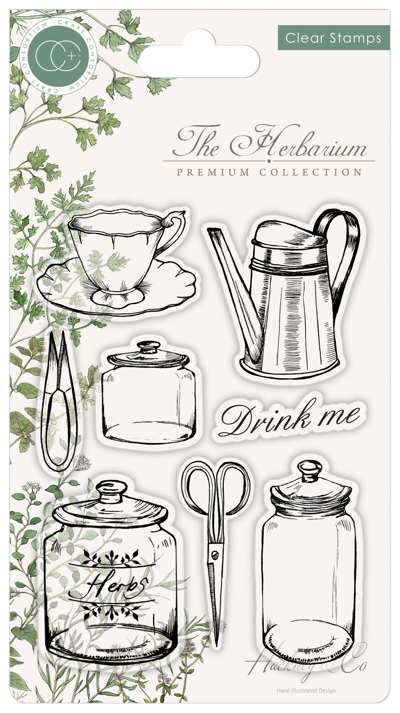 Craft Consortium A5 Clear Stamps - Utensils