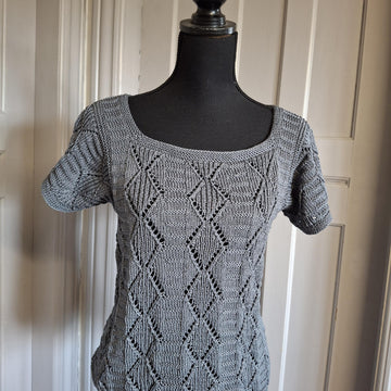 NAOMI, cotton jumper in lace pattern