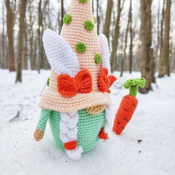Spring Easter gnome girl