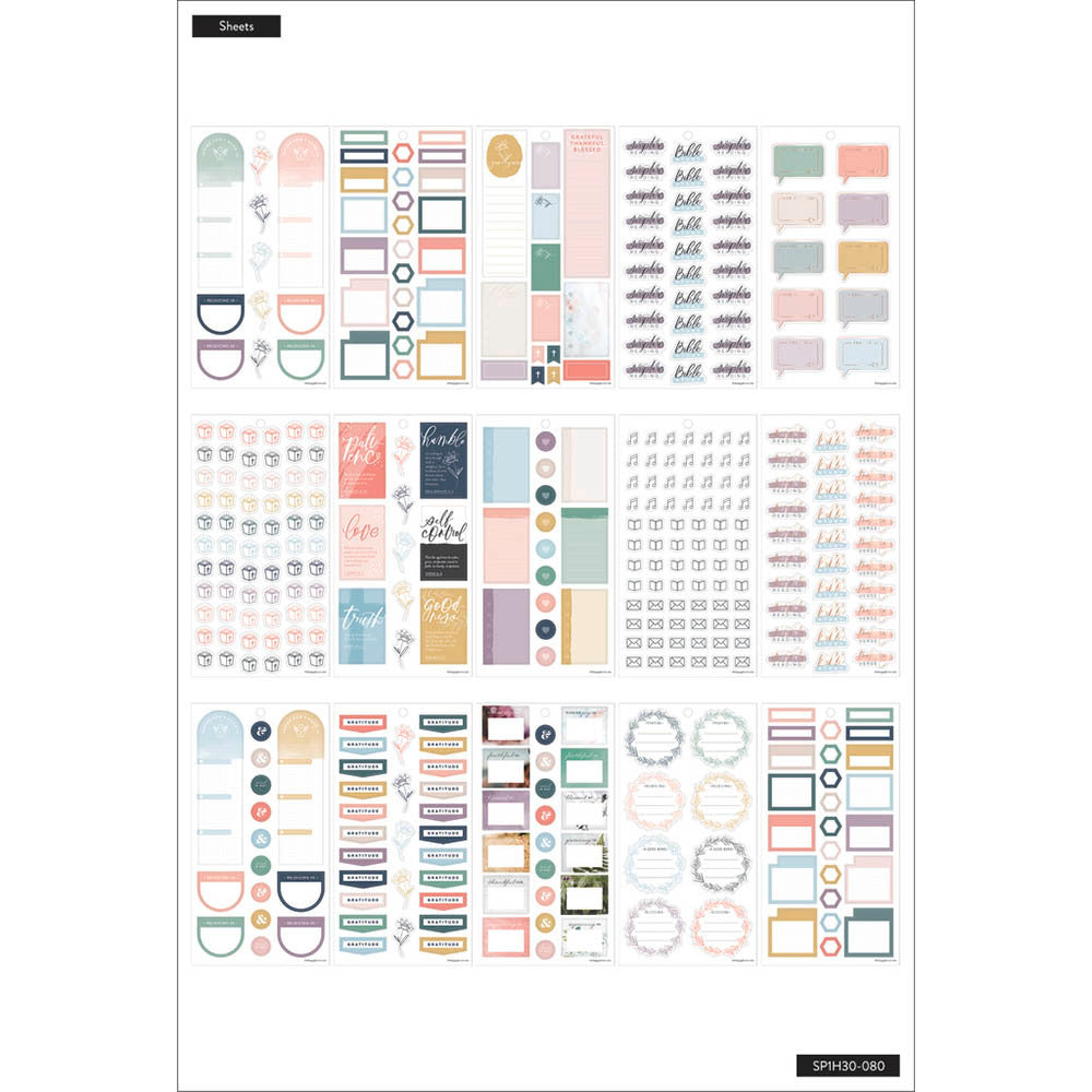 The Happy Planner It Is Well 30 Sheet Sticker Pad