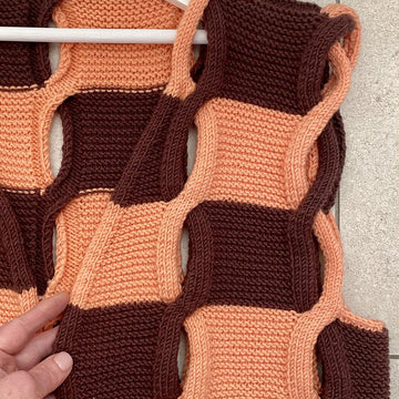 Patchwork Cable Vest