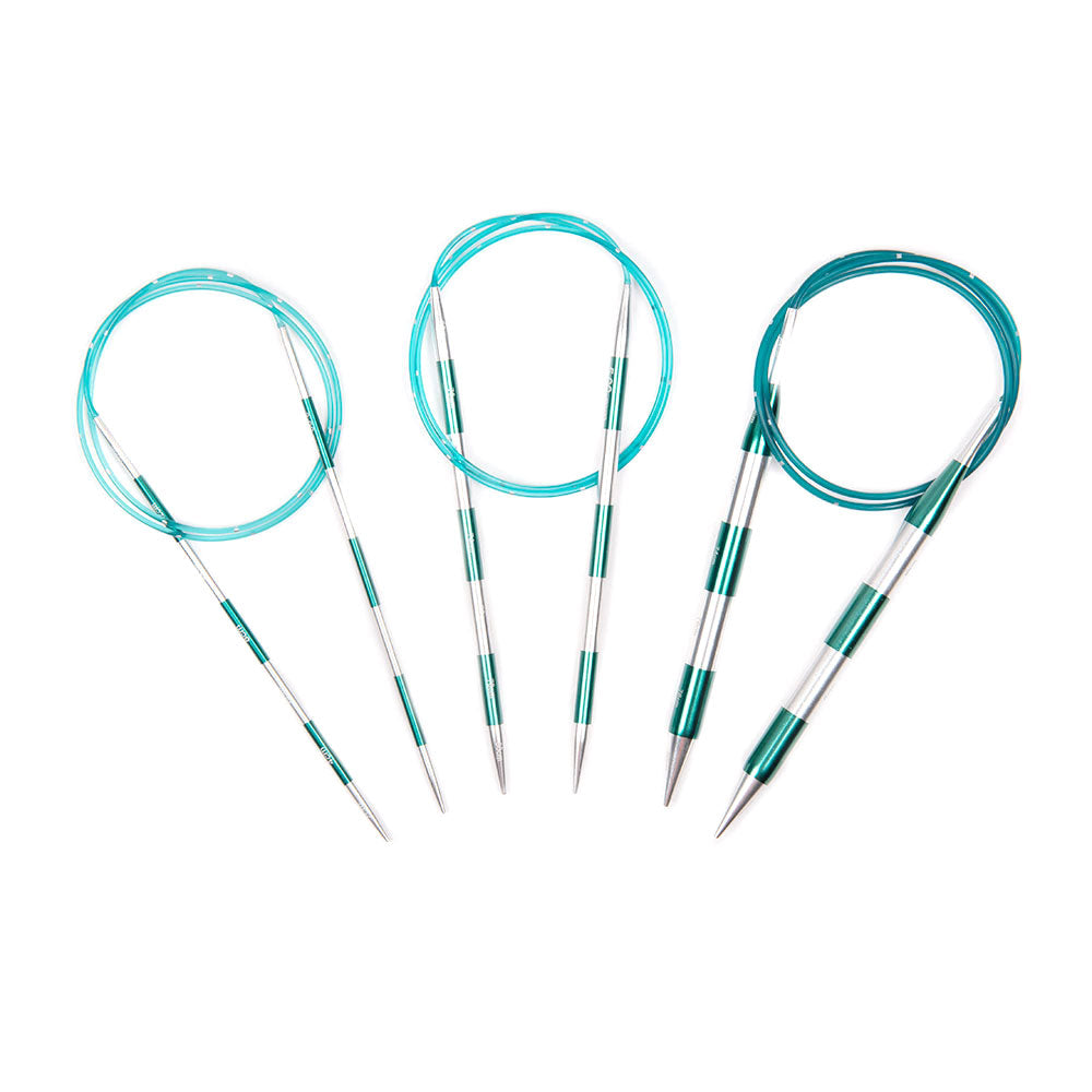 KnitPro Smartstix Green Fixed Circular Needles 80cm (32in) (1 Pair)