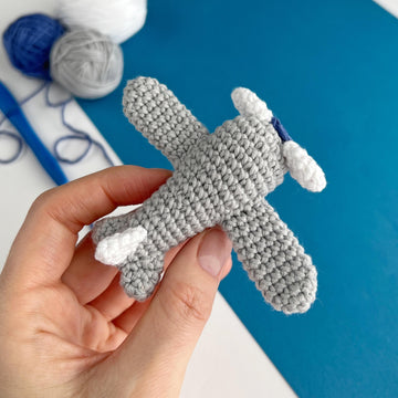Airplane crochet pattern keyring Amigurumi pattern Crochet Bag charm keychain Car mirror hanger