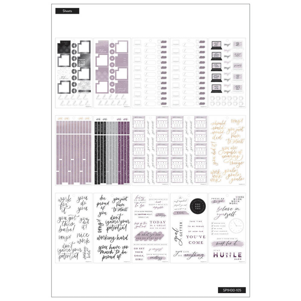 The Happy Planner Girl With Goals 30 Sheet Sticker Pad