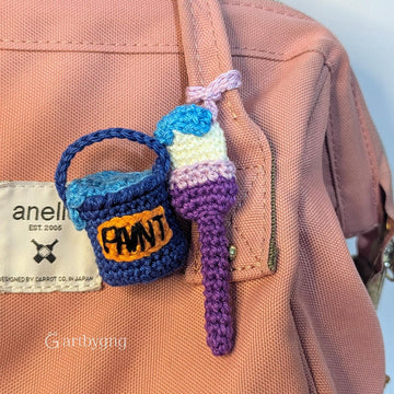 Paint and brush bag charm