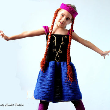 Anna Dress and Crown Wig Set