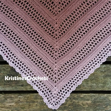 Cocoa Latte Triangle Shawl