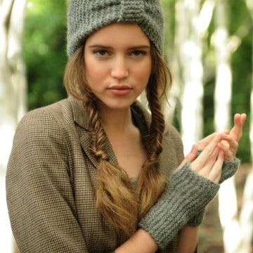 Misty Turban and Wrist Warmers