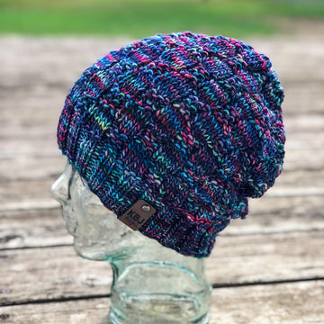 Knit Checkerboard Slouch