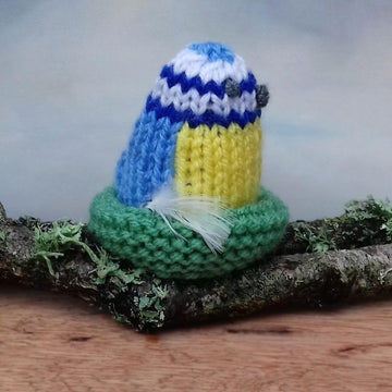 Blue Tit & Mini Egg Nest - Creme Egg Cover