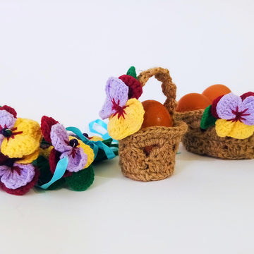 Easter basket with Violets