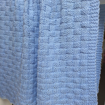 Quick and Easy Basket Weave Baby Blanket