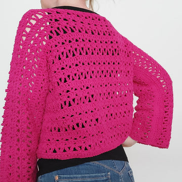 Beginner Crochet Top Pattern Simple Crochet Mesh Shirt Pattern Easy Summer Crochet Sweater PDF Lightweight Crochet Top DIY Crochet Shirt